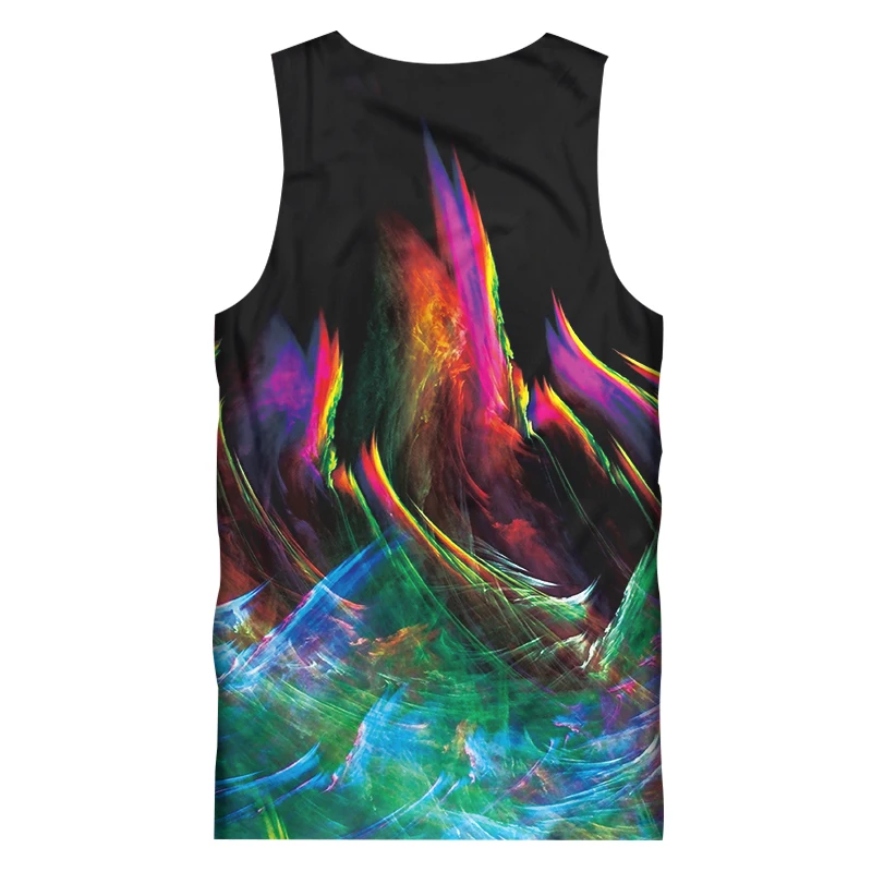 Мужская майка для фитнеса UJWI летняя крутая с принтом тай-дай и 3d рисунком модные