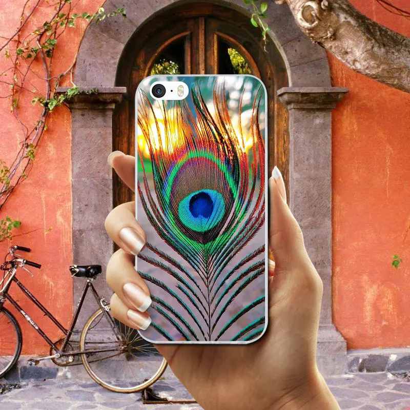 Силиконовые мягкие чехлы из ТПУ для мобильных телефонов iphone 7 6 6 S 8 PLUS X XR XS Max 5 5S SE 5C 4 4s Shell Hot попугай Ара Peafowl Bird - Цвет: Photo 12