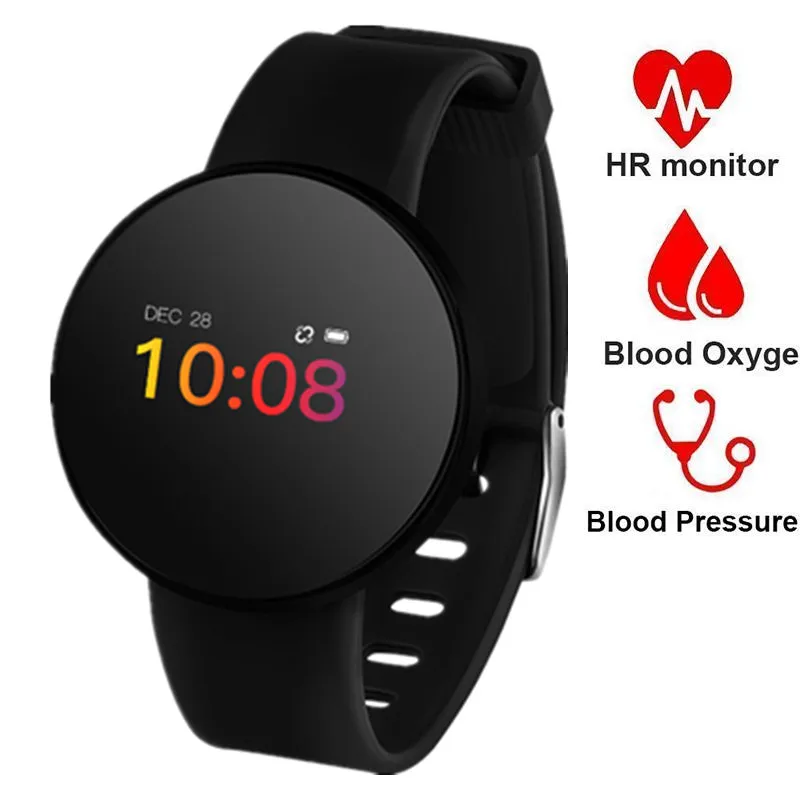 Монитор Сердечного Ритма Смарт-часы для женщин и мужчин OLED сенсорный