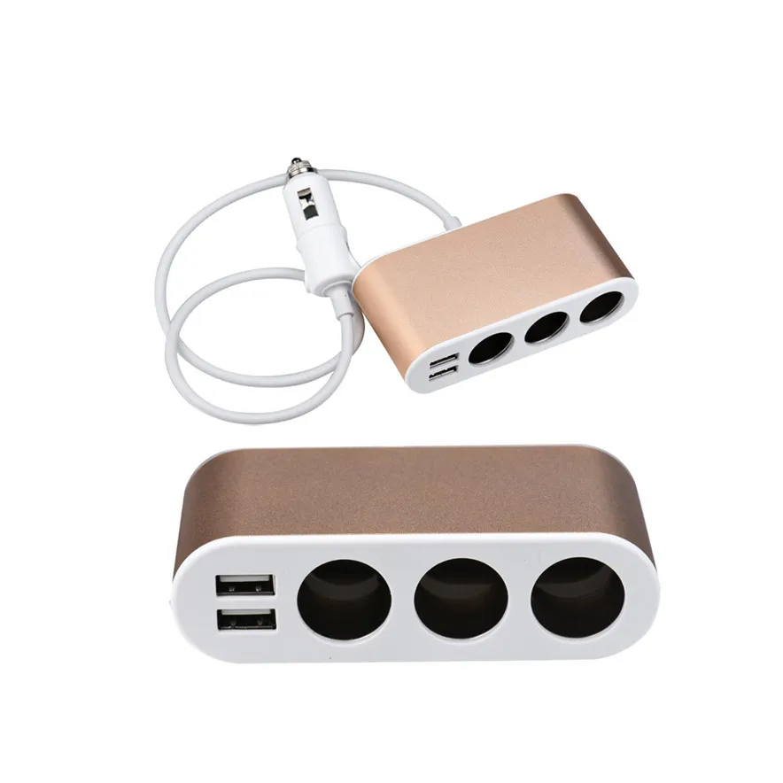 Франшиза новый стиль Розетка для автомобильного прикуривателя сплиттер 3в1 USB