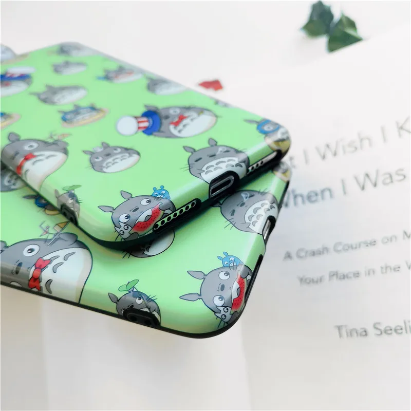 Cute Totoro Spirited Away Ghibli Miyazaki Anime Kaonashi Soft Clear Phone Case For iPhone6 6S 7 8 Plus XS Max TPU Toy Cover |