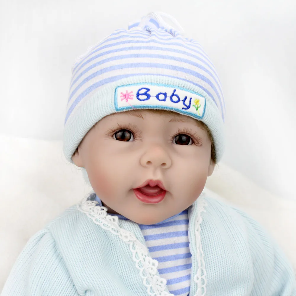 Кукла Bebe-Reborn силиконовая для новорожденных мальчиков и девочек 55 см | Игрушки