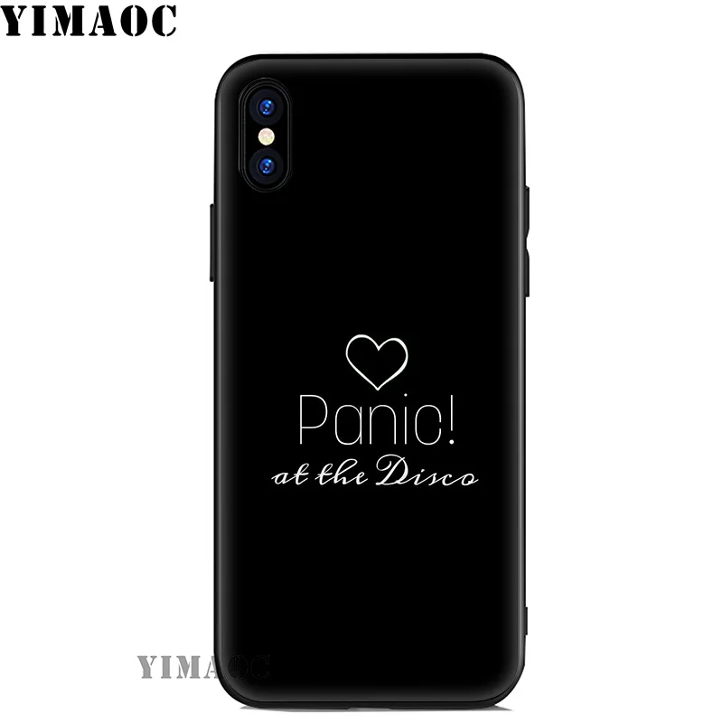 YIMAOC Panic At The Disco Bands Soft Silicone Case for iPhone 11 Pro Xr Xs Max X or 10 8 7 6 6S Plus 5 5S SE |