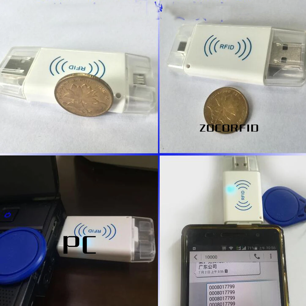 Считыватель ID-карт 125 кГц usb-интерфейс mirco Поддержка Android | Безопасность и защита