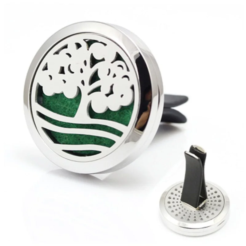 Новейший автомобильный парфюмерный медальон Lucky Tree 30 мм магнитный из нержавеющей