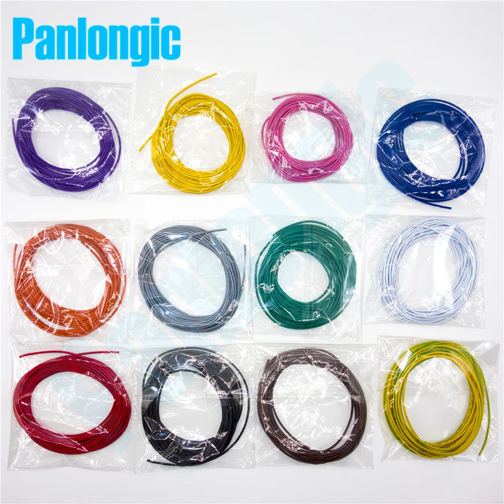 Электронный провод Panlongic UL1007 60 метров 12 цветов 22AWG od 1 6 мм ПВХ электронный кабель