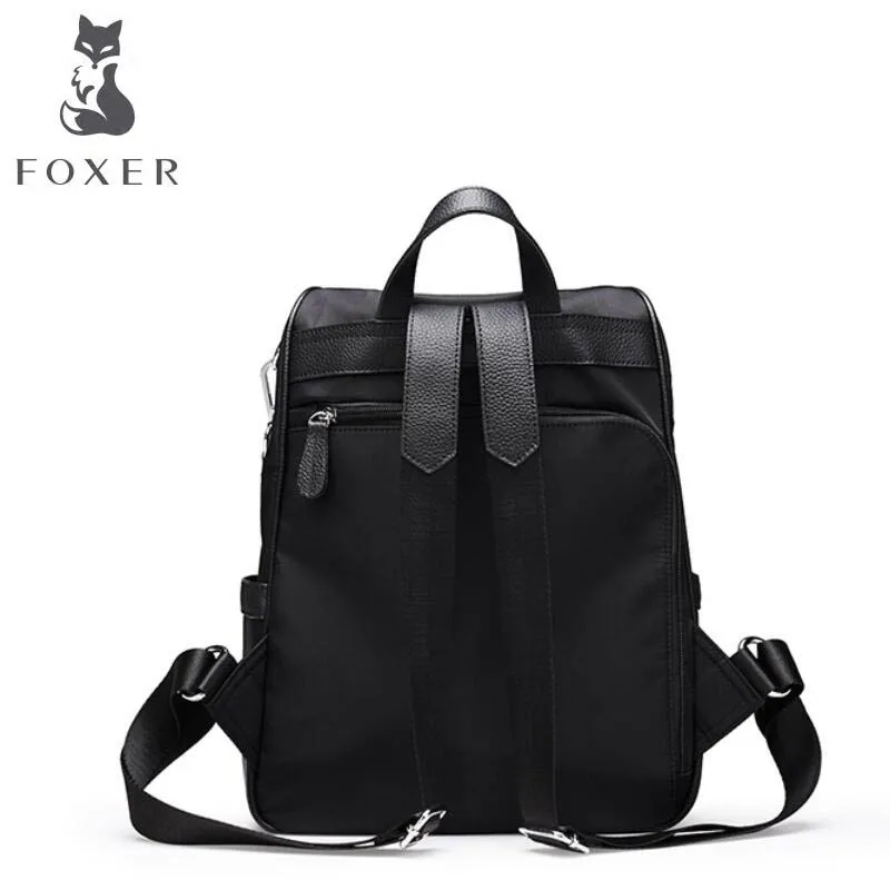 Foxer2018 новые роскошные модные высококачественные простые нейлон ткань Оксфорд сумка Женская мода путешествие рюкзак прилив