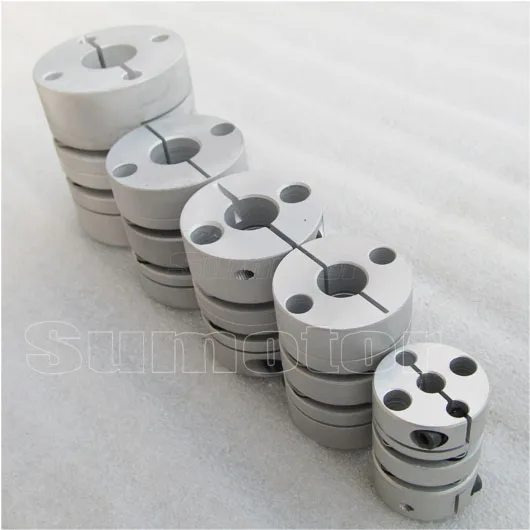 

CNC part OD26mm L34mm Bore 5mm 6mm 6.35mm 8mm 10mm double Flexible diaphragm coupler for Servo stepper motor coupling 3D printer