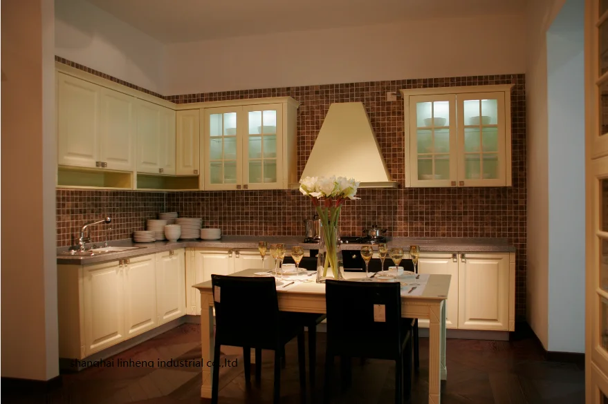 

PVC/vinyl kitchen cabinet(LH-PV076)