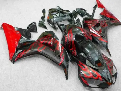 Набор обтекателей мотоцикла для HONDA CBR1000RR 06 07 CBR 1000RR 2006 2007 CBR1000 ABS Красный Пламя