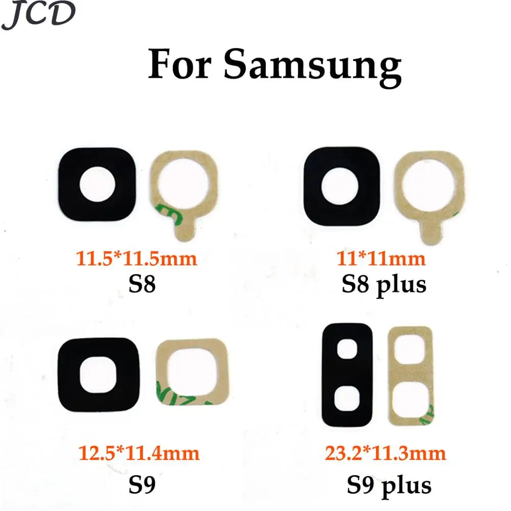JCD 2 шт. новая задняя камера стеклянная крышка объектива для Samsung Galaxy S8 Plus S8plus S9 S9plus