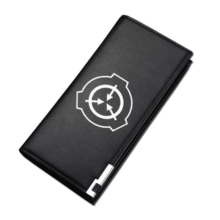 Удлиненный кошелек SCP Secure с защитой и принтом унисекс короткий из искусственной