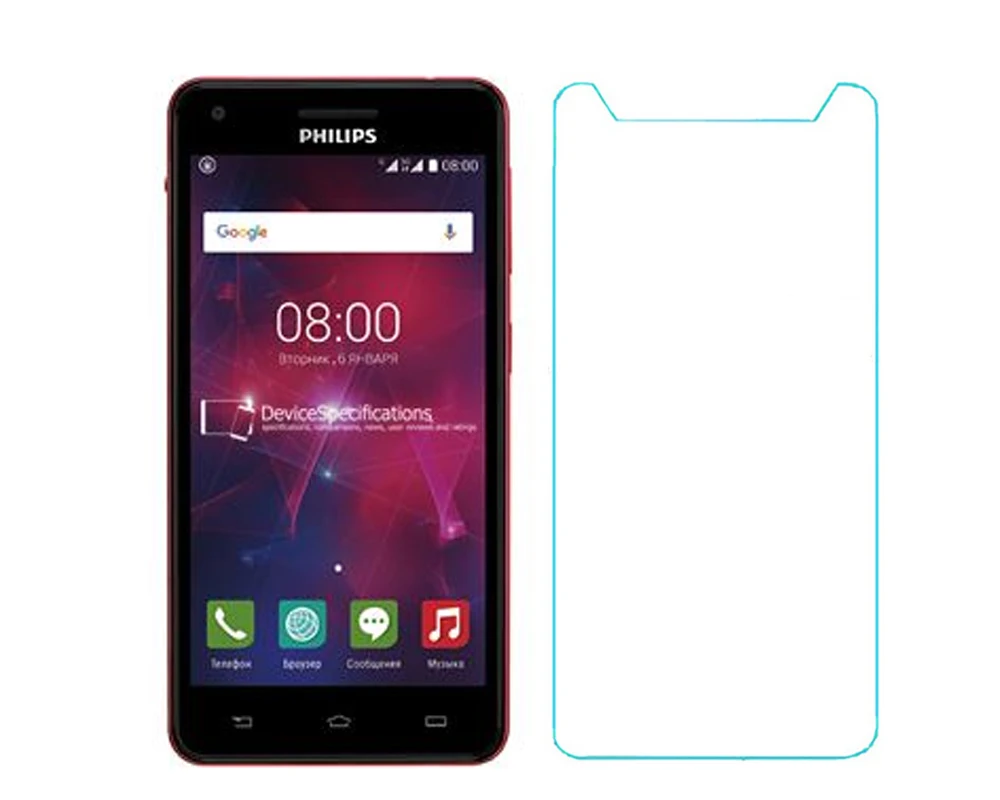 Tempered Glass for Philips Xenium V377 Explosion-proof Protective Front Film Screen Protector mobile V 377 | Мобильные телефоны и