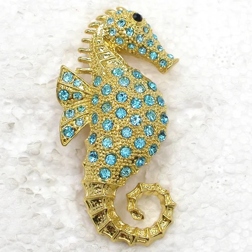 

Rhinestone brooch Seahorse Pin brooches C659 R2