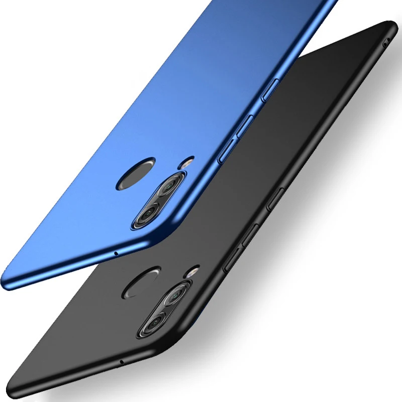 Тонкий жесткий чехол из поликарбоната для huawei P Smart 2019 Матовая Броня задняя крышка