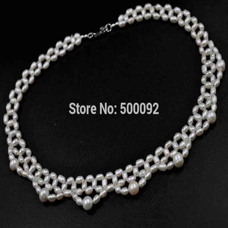Ожерелье чокер из натурального пресноводного жемчуга ручной работы|choker necklace|pearl