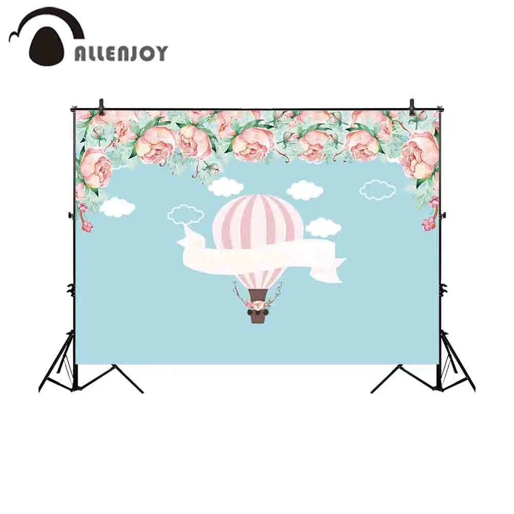 Allenjoy фоны для фотосъемки розовые цветы лист синий черный фон на заказ лента