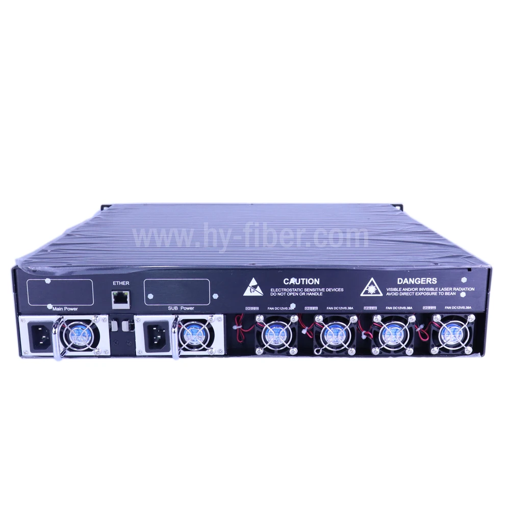 32 способа CATV 1550nm оптический усилитель 20 дБм с WDM EDFA SC/APC волоконный порт Двойной