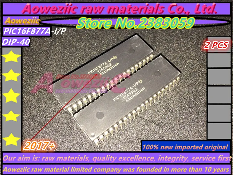 Aoweziic 2017 + 100 новая импортная оригинальная фотография/P PIC16F877A PIC16F877 DIP-40 8 бит