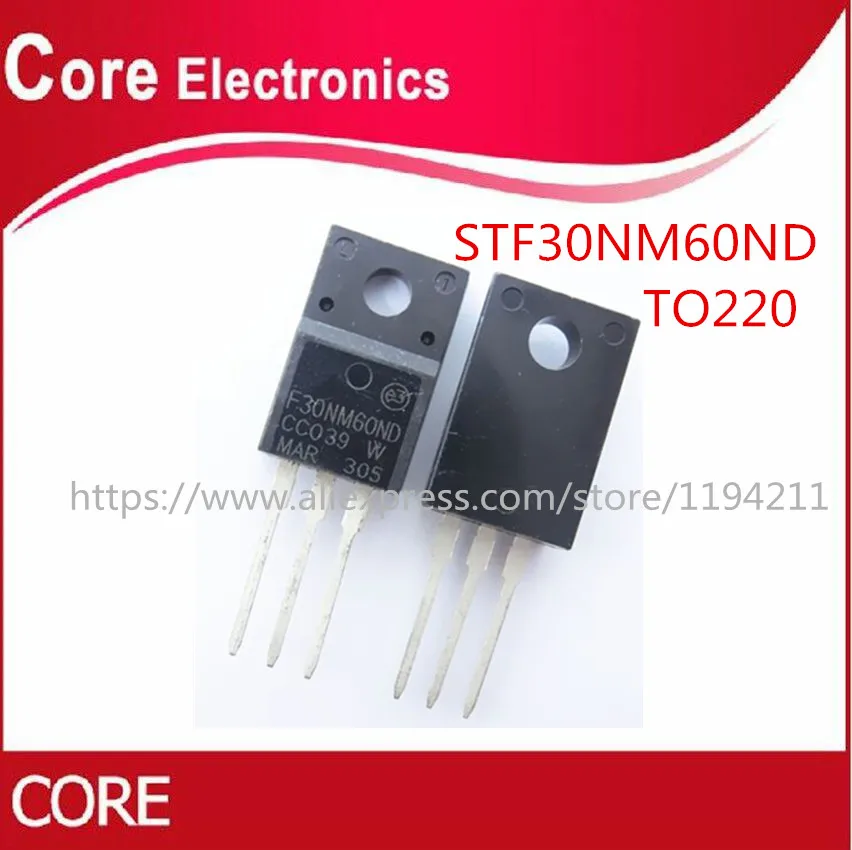 20 шт./лот STF30NM60ND 30NM60ND F30NM60ND TO 220|Интегральные схемы| |