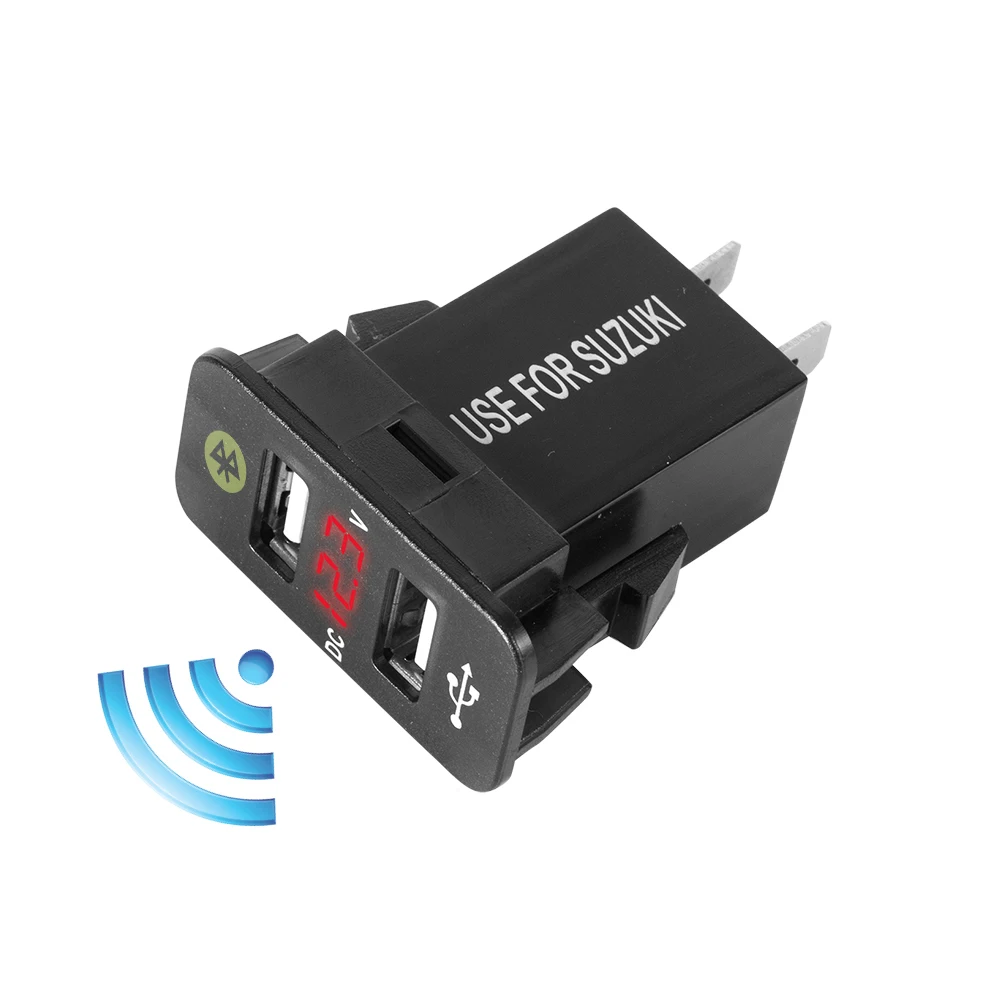 Автомобильный USB прикуриватель устройство для быстрой зарядки с Bluetooth двойным