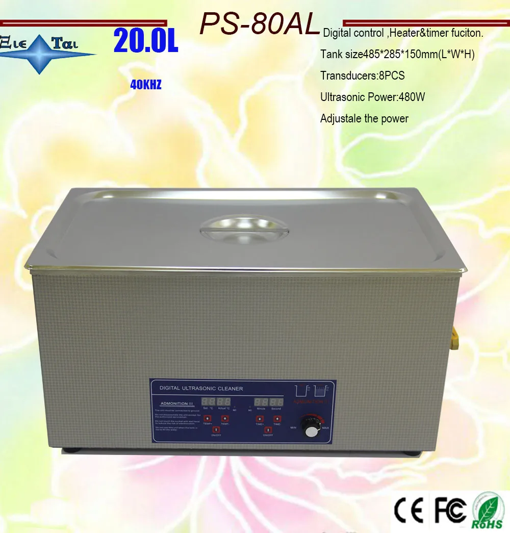 Горячая Распродажа 110V/220V банные CleanerPS 80AL 40 кГц Регулируемая мощность