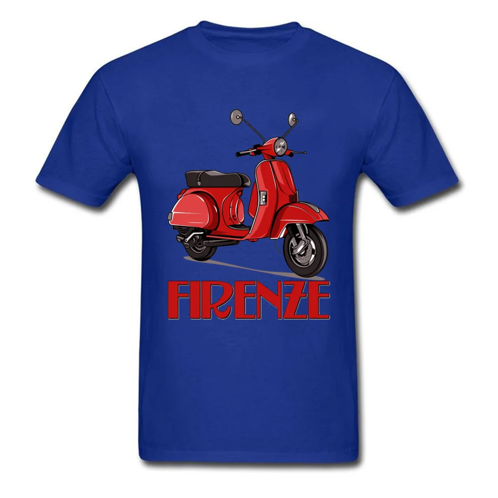 Firenze Piaggio Vespa Motor Италия Красная белая футболка высокое качество хлопок удобные