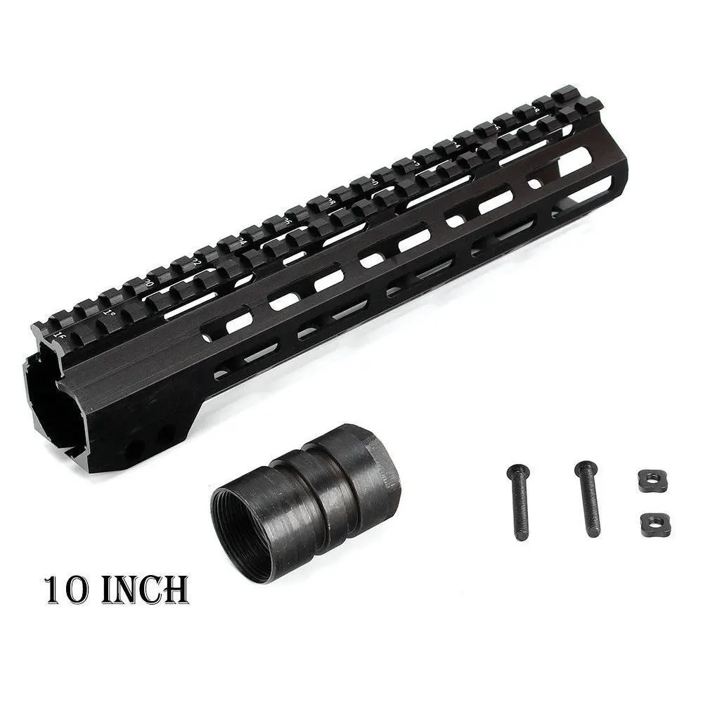 

7" 9" 10" 12" 13.5" 15" 17" Inch AR15 Free Float M-LOK Keymod Handguard for Hunting Trail Tactical Rifle Scope Mount w Steel Nut