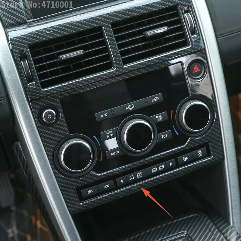 ABS углеродное волокно центральная консоль режим Кнопка рамка отделка Аксессуары