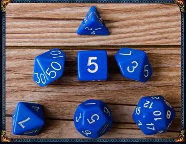 Blue 7 шт. набор цифровых кубиков D4, D6, D8, D10, D10%, D12, D20 подземелья драконы многогранные Акриловые Игральные Кости, пластмассовые аксессуары для настольных игр, DnD, RPG GYH - Цвет: Blue
