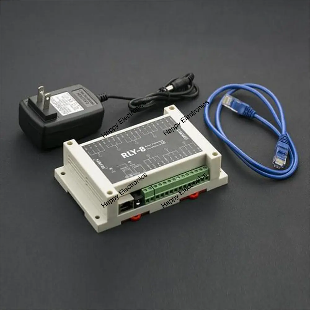 DFRobot 8 канальный релейный контроллер Ethernet реле STM32 на входе 7 ~ 23 в 44 57 277V 10A 125V 12A
