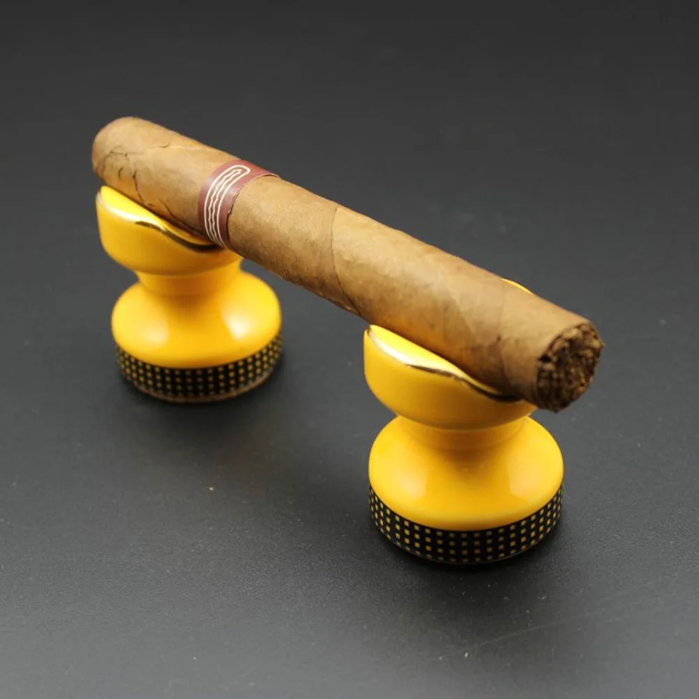 2 шт. COHIBA портативная пепельница для сигар керамический карманный держатель