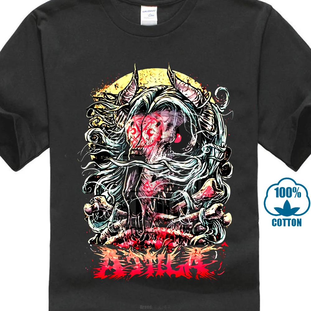Футболка Attila с козьей головой S M L Xl брендовая новая официальная футболка|brand t shirt|t