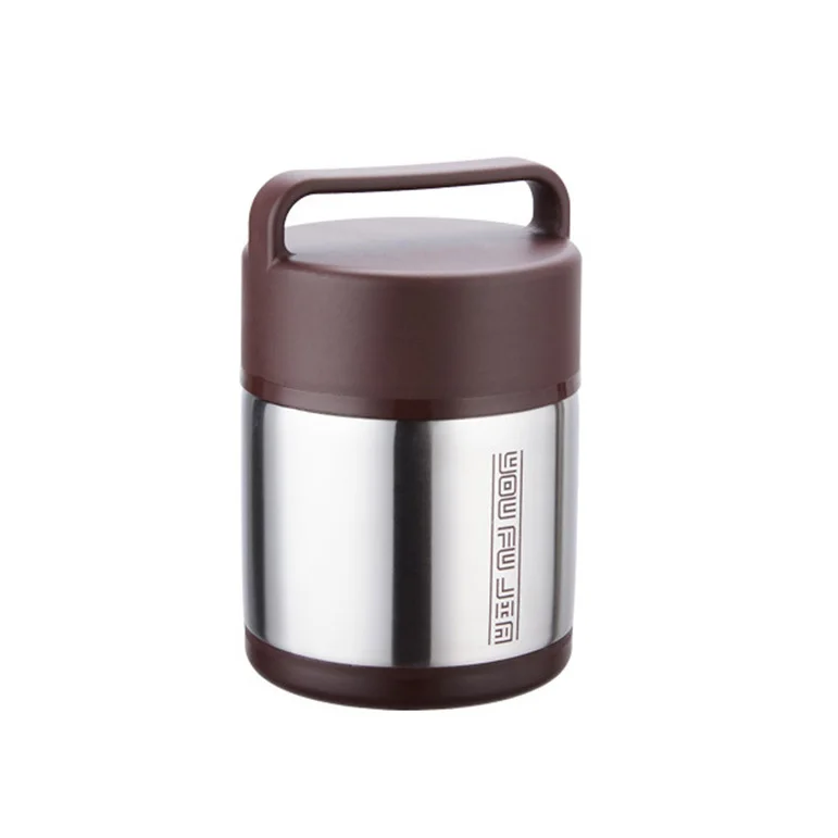 Серебристый 1.6L-2.0L Food Container Thermos Insulation Stainless Steel Thermal Lunch Box for Kids Students Lunchbox Bento Box Meal Prep - Цвет: Серебристый