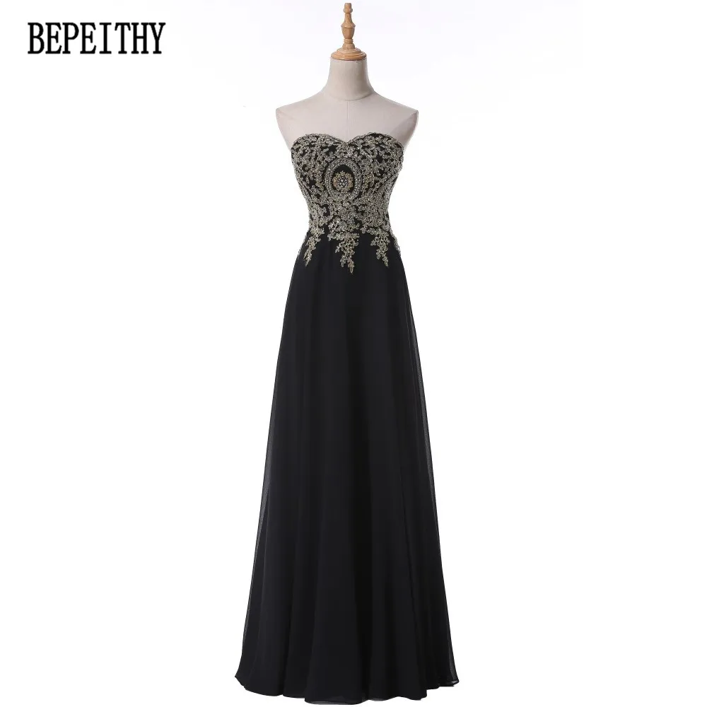 

BEPEITHY Vestido De Festa 2022 New Design Sexy Chiffon Appliques Beads Prom Long SweetheartGown Evening Dress Custom Made