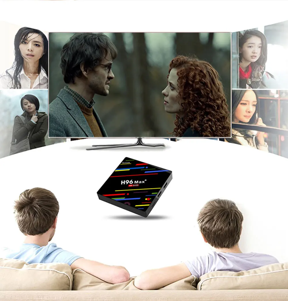 H96 MAX plus Android 8,1 ТВ-бокс на Rockchip RK3328 4 Гб ОЗУ 32 Гб 64 Гб apoyo H.265 UHD wifi BT 4 K H.265 телеприставка медиаплеер