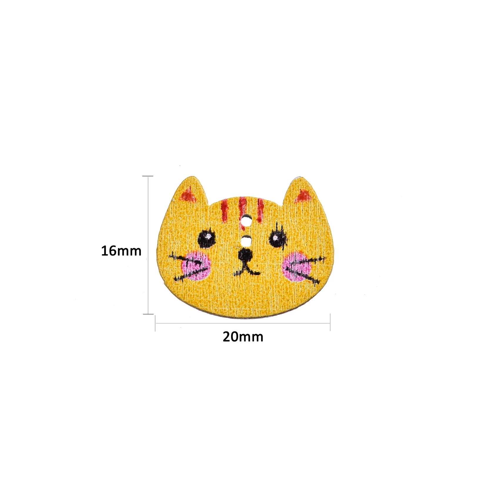 Скрапбукинг Рождественские пуговицы кокосовые 100 шт Смешанные 2 отверстия