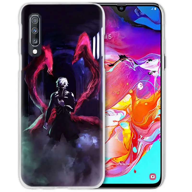 Аниме чехол для samsung Galaxy A50 A8 A6 плюс A70 A20e A40 A30 A20 A10 A9 A7 жестркий прозрачный Капа чехол для телефона чехол в стиле анимации «Токийский вампир»