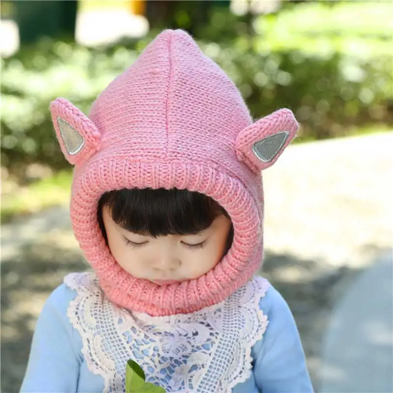 Женская зимняя трикотажная шапка с блестками и заячьими ушками|hat mesh|hathat ring |