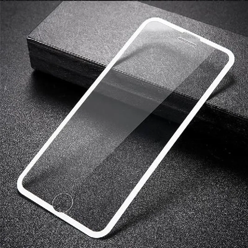 2Pcs Screen Protectors for iPhone 8 plus 7 6 Tempered Glass Universal 4.7 inch 5.5 Black White Film J16D2 | Мобильные телефоны и