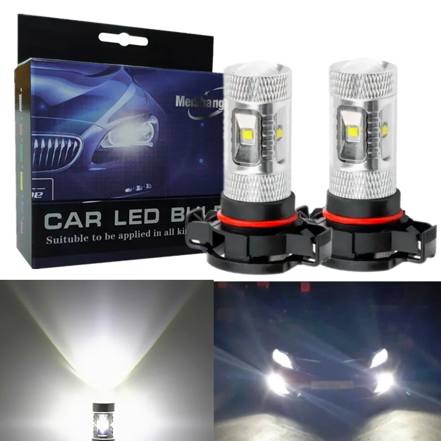 1 пара 5202 h16 hid комплект светодиодных ламп cree chip 30 Вт Автомобильная