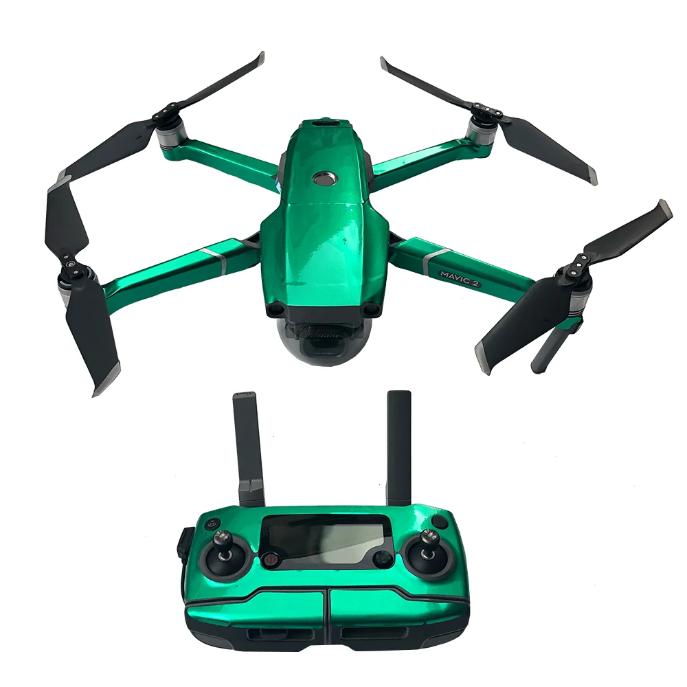 Для DJI Mavic 2 Skin водонепроницаемый Флюоресцентный стикер на тело батарейка пульт