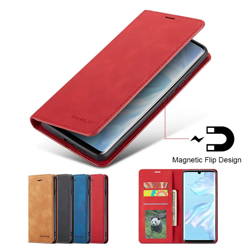 Чехол книжка для Huawei P40 P30 Lite Mate 30 40 Pro P Smart Honor 20 10 10i 20i кожаный|Бамперы| |