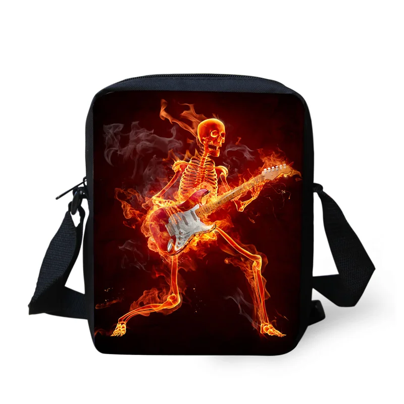 Повседневные дизайнерские сумки мужские мессенджеры с черепами в стиле панк