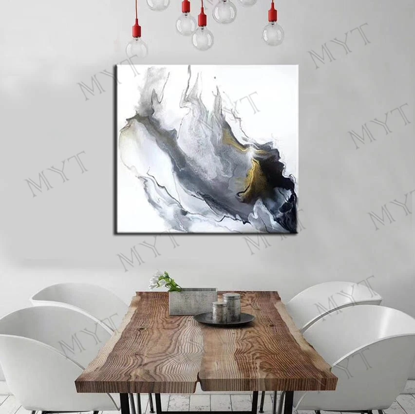 

MYT Hand Painted Poster Wall Art Canvas Oil Painting Modern Abstract Paintings Wall Picture For Living Room Wall Decor Best Gift