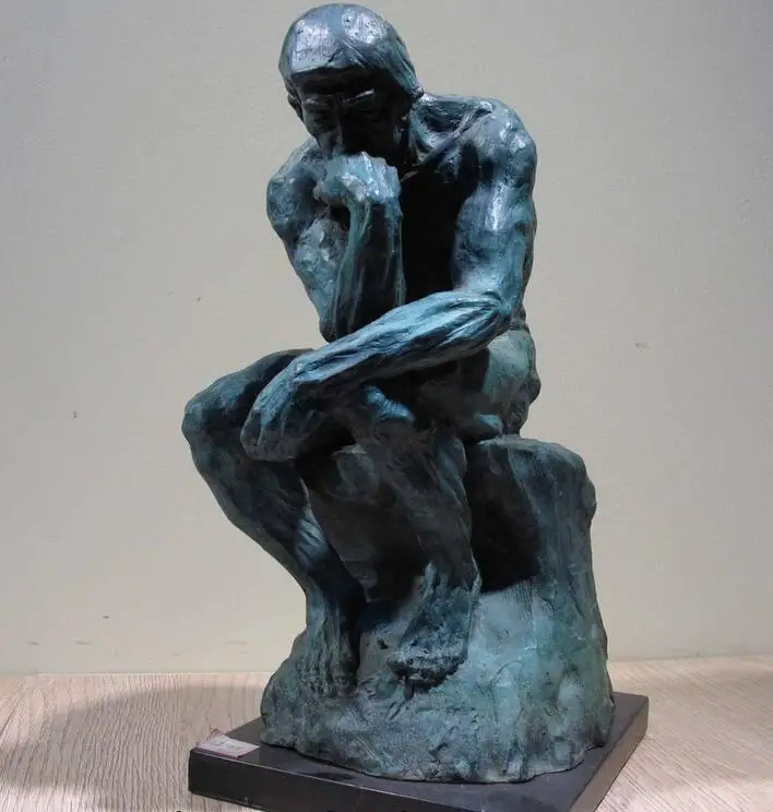 Западное искусство Декор мраморная база медная Бронзовая статуэтка Фигурка