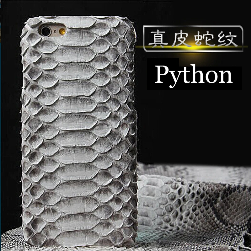 Оригинальный чехол-накладка из натуральной кожи питона для iPhone7 Plus чехол