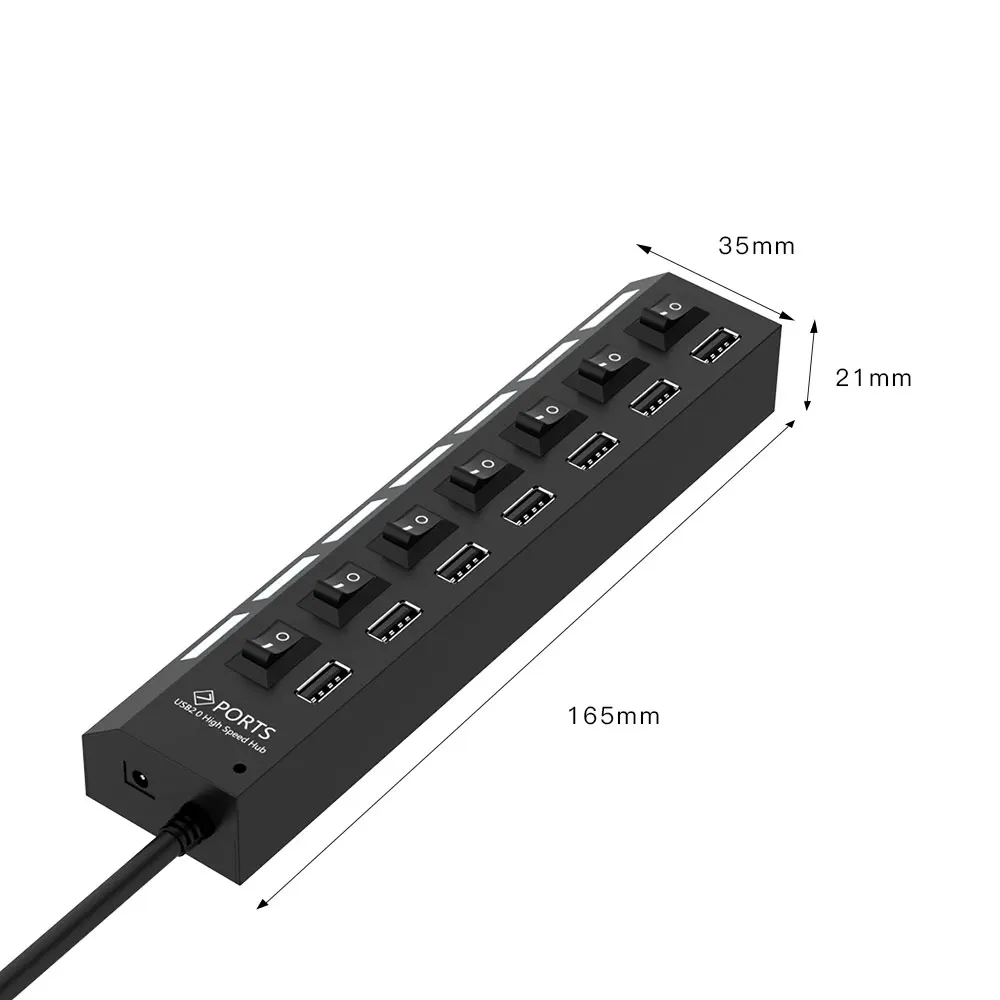 7 Порты и разъёмы Micro usb хаб 2 0 USB разветвитель для планшет ноутбук компьютер