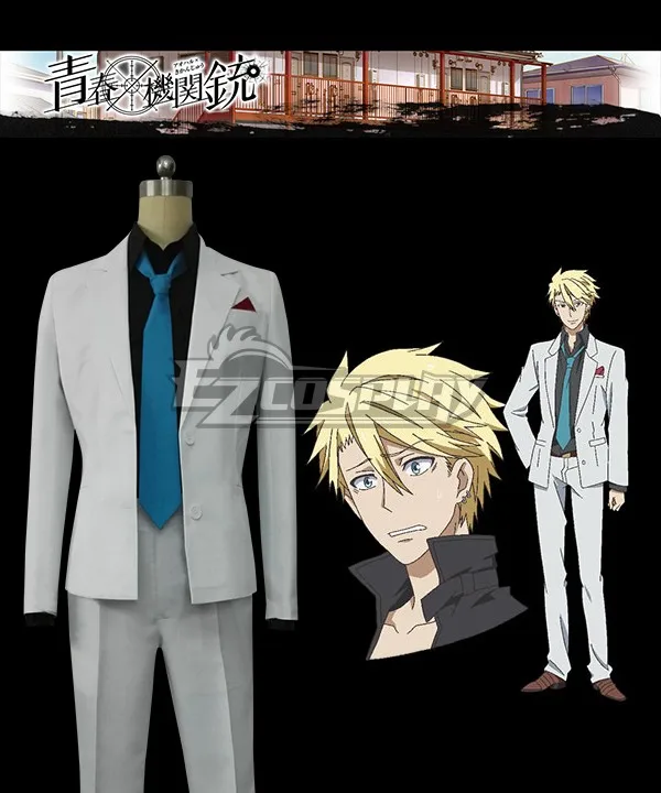 Aoharu x Machinegun Kikanjuu Masamune Matsuoka игрушечный пистолет команда Косплей Костюм E001|cosplay