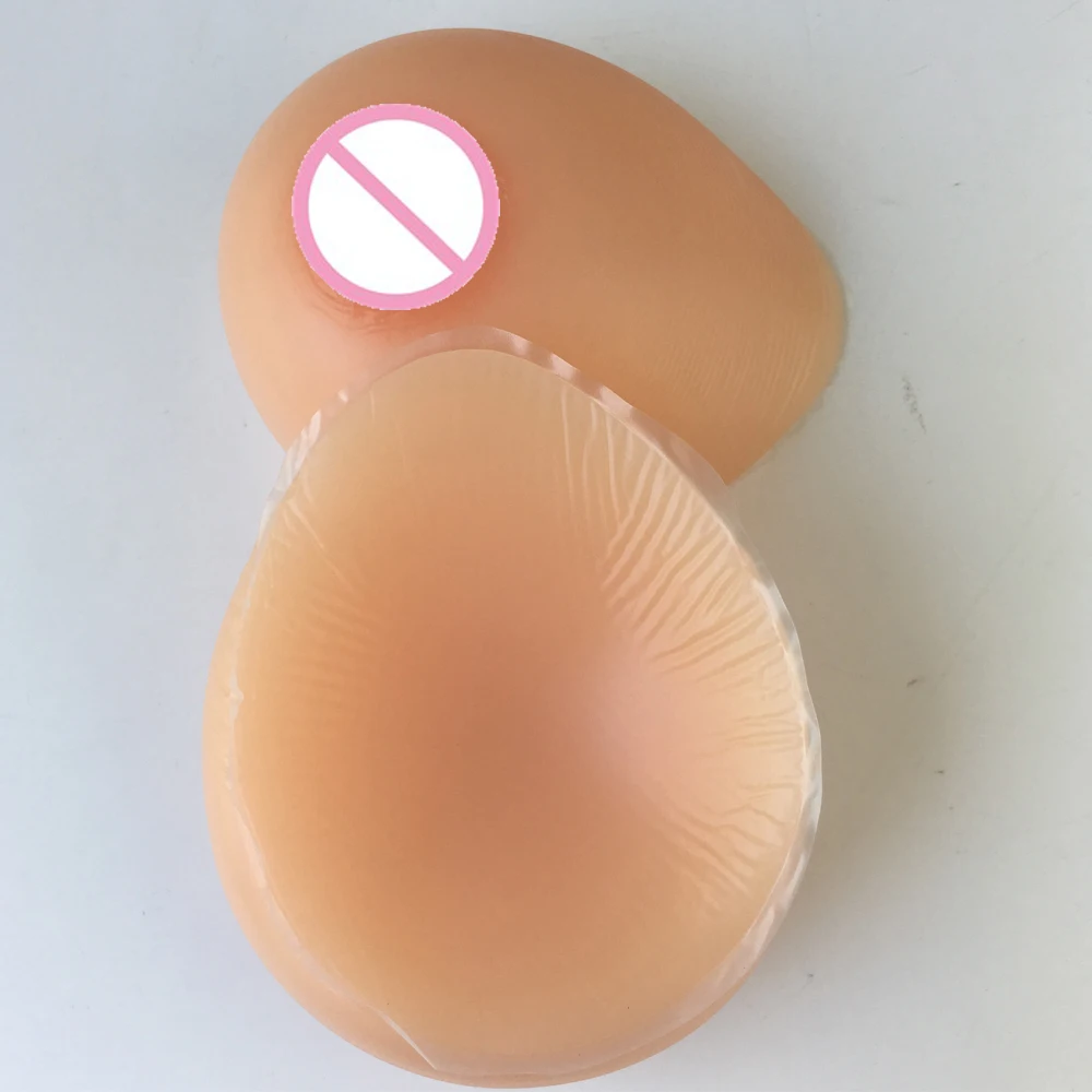 600g realistic silicone breast form fake boobs for mastectomy crossdresser drag queen B cup full teardrop